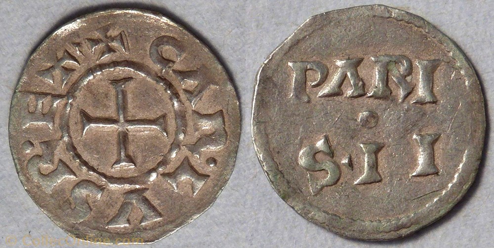 Charles le Chauve (denier, Paris) monnaie france carolingienne charles le chauve denier paris