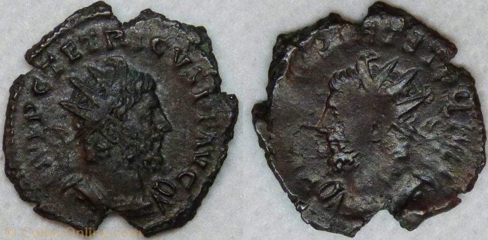 Tetricus I (antoninien, incuse) monnaies antiquite av jc ap romaines republicaines imperiales tetricus i antoninien incuse