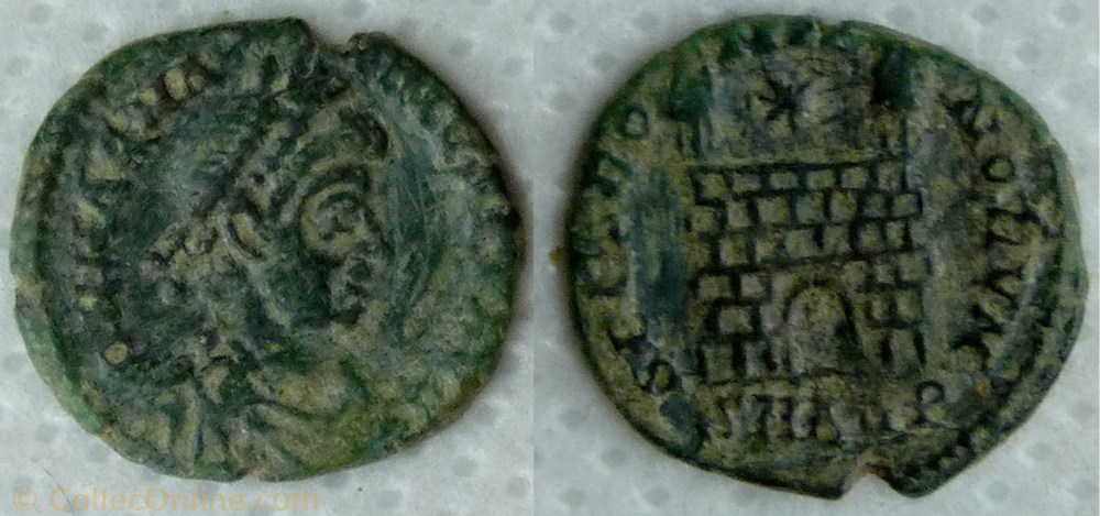 RIC.55a1 Magnus Maximus (AE4, Spes Romanorvm, Aquilée) monnaie antique av jc ap romaine ric 55a1 magnus maximus ae4 spes romanorvm aquilee