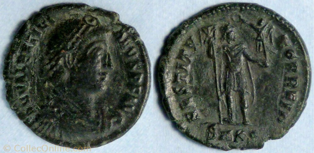 monnaie antique av jc ap romaine ric 10a1 var valentinien i ae4 restitvtor reip