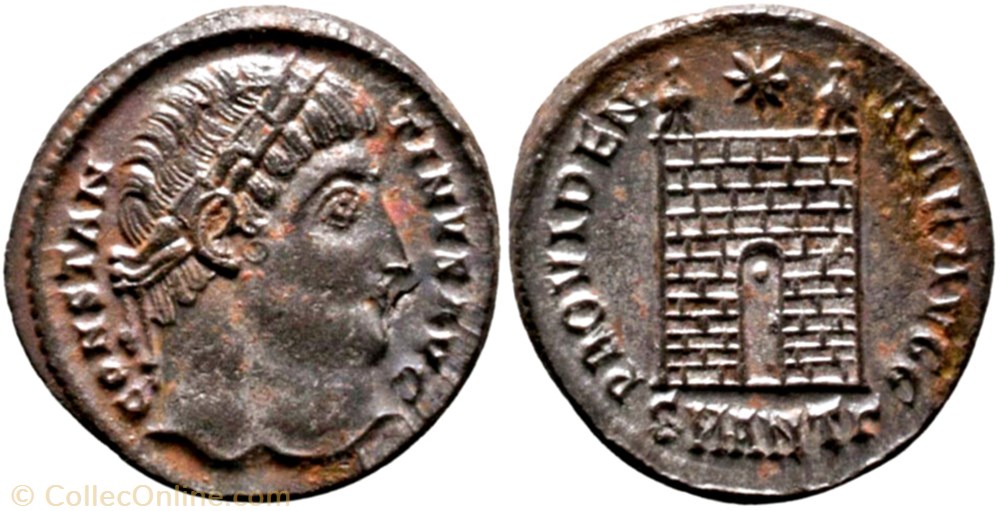 monnaie antique jc ap romaine ric 71 constantin i ae3 providentiae avgg antioche