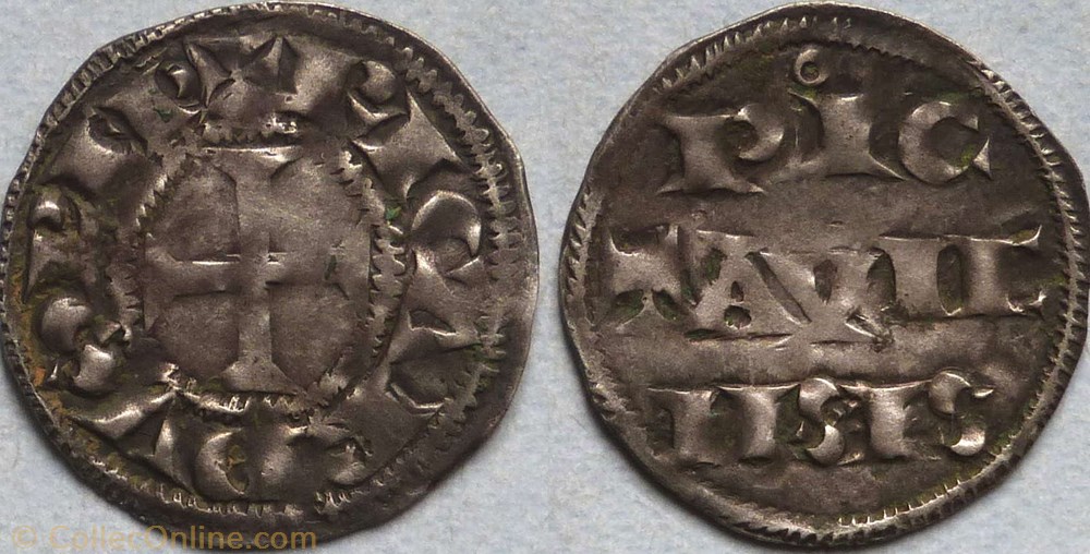 monnaie france feodale richard coeur de lion denier poitou