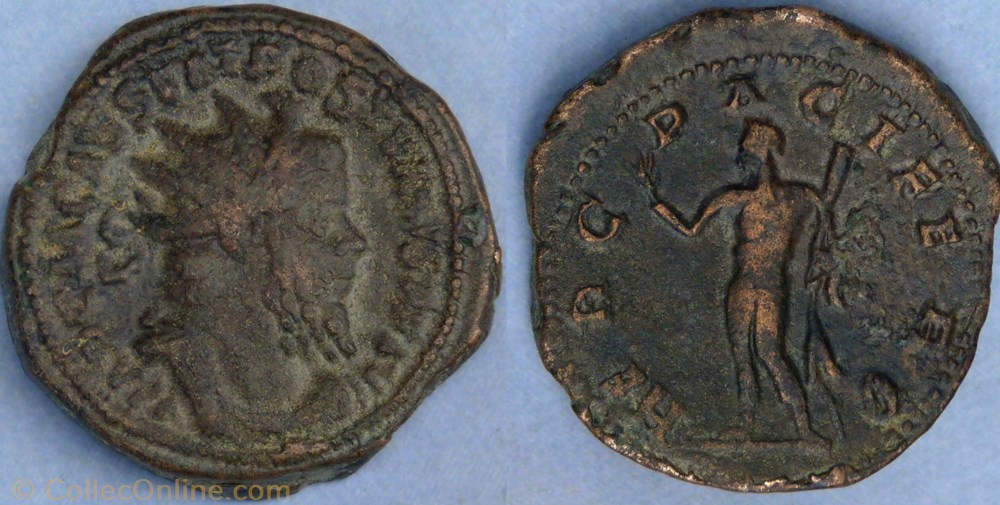 Bastien 277 Postume (double sesterce, Herc Pacifero) monnaie antique av jc ap romaine bastien 277 postume double sesterce herc pacifero