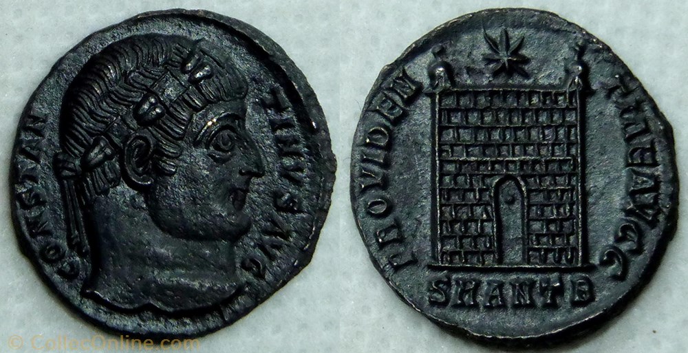 RIC.81 Constantin I (AE3, Providentiae Avgg, Antioche) monnaie antique jc ap romaine ric 81 constantin i ae3 providentiae avgg antioche