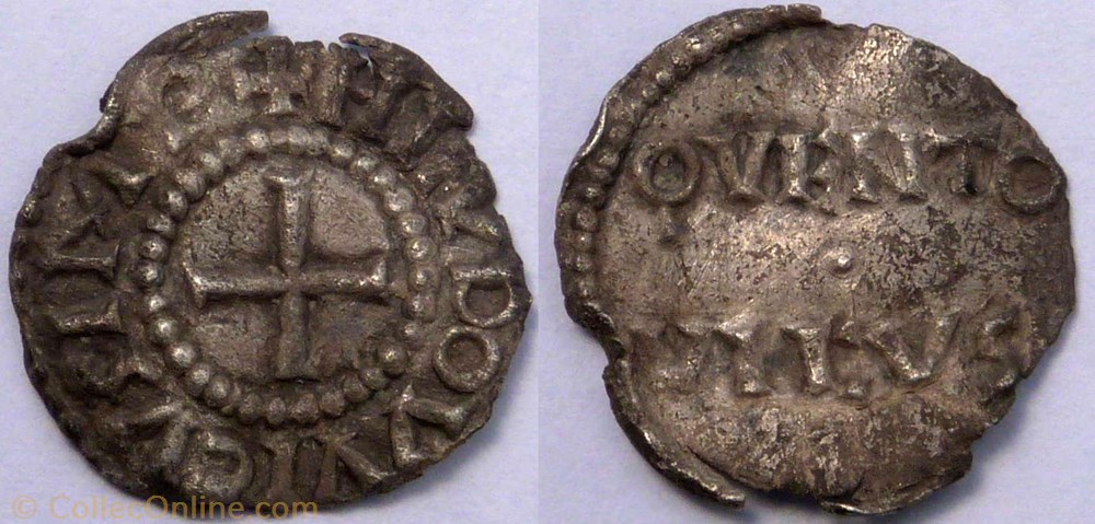 Louis le Pieux (denier, Quentovic) monnaie france a carolingienne louis le pieux denier quentovic