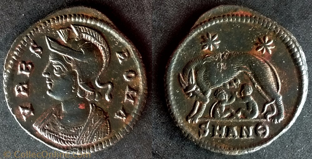 RIC.91 Rome (AE3, Antioche, SMANΘ) monnaie antique av jc ap romaine ric 91 rome ae3 antioche sman