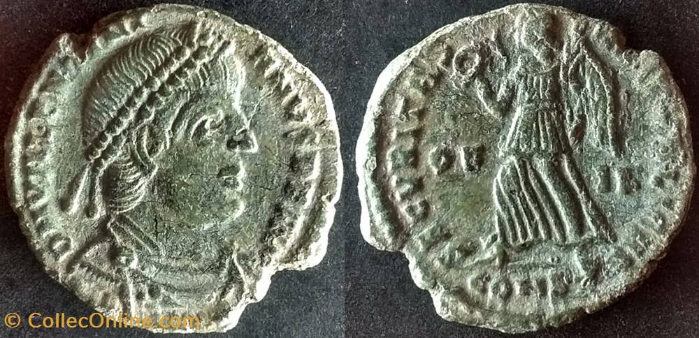 RIC.9 Valentinien I (AE3, Secvritas Reipvblicae) monnaies antiquite av jc ap romaines republicaines imperiales ric 9 valentinien i ae3 secvritas reipvblicae