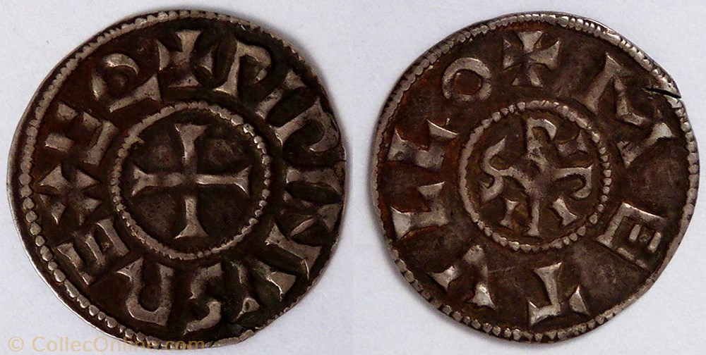 monnaie france carolingienne pepin ii aquitaine denier melle