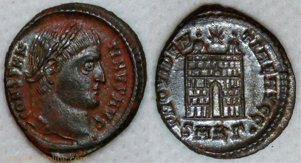 RIC.34 Constantin I (AE3, Providentiae Avgg, Cyzique) monnaie antique jc ap romaine ric 34 constantin i ae3 providentiae avgg cyzique