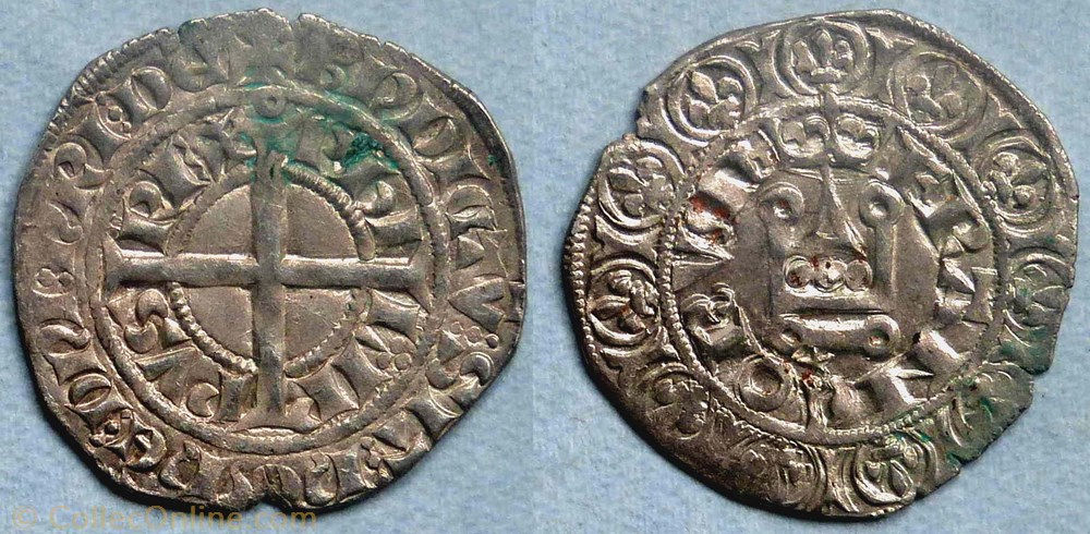 Philippe VI (gros à la couronne, 2ème émission) monnaie france royale philippe vi gros a la couronne 2eme emission
