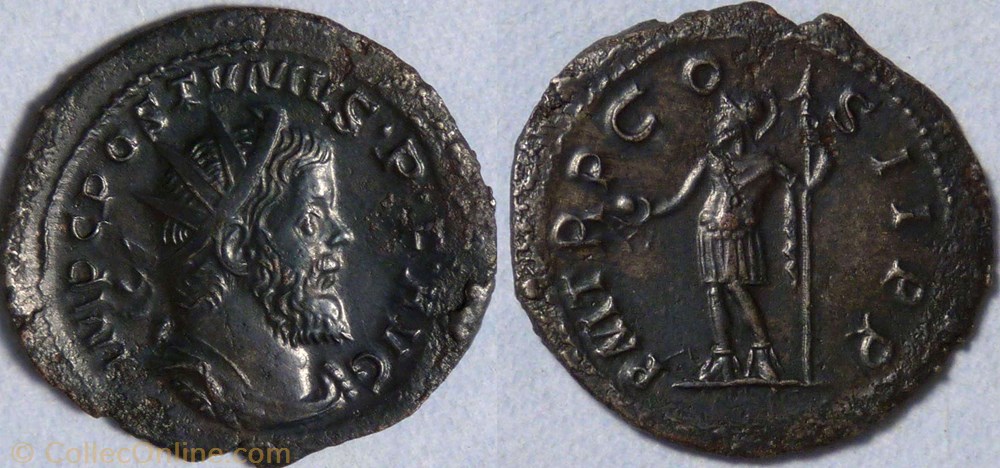RIC.54 Postume (antoninien, PM TR P COS II PP) monnaie antique av jc ap romaine ric 54 postume antoninien pm tr p cos ii pp