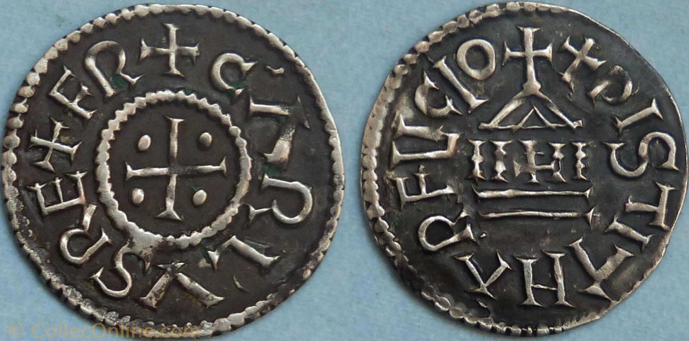 monnaie france carolingienne charles le chauve denier orleans