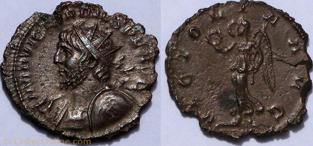 monnaie antique jc ap romaine ric abs victorin antoninien victoria avg