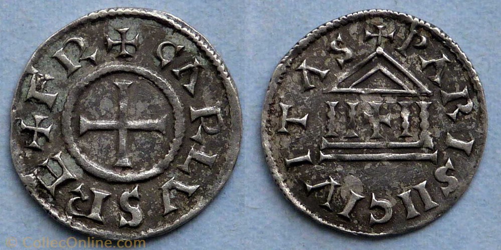 Charles le Chauve (denier, Paris) monnaie france carolingienne charles le chauve denier paris