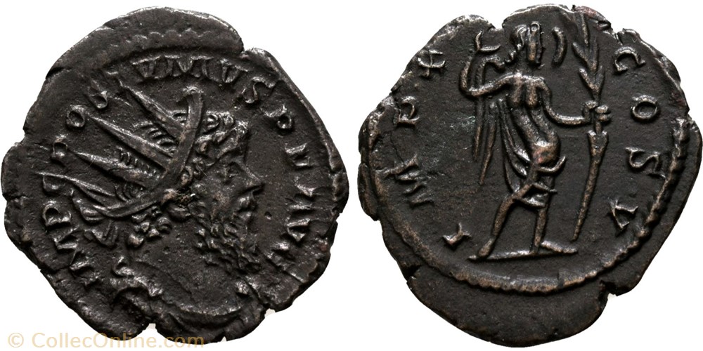 RIC.289 Postume (antoninien, Imp X Cos V) monnaie antique av jc ap romaine ric 289 postume antoninien imp x cos v