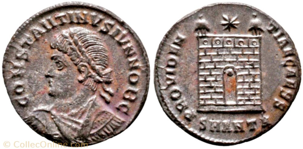 RIC.73 Constantin II (AE3, Providentiae Caess, Antioche) monnaie antique av jc ap romaine ric 73 constantin ii ae3 providentiae caess antioche