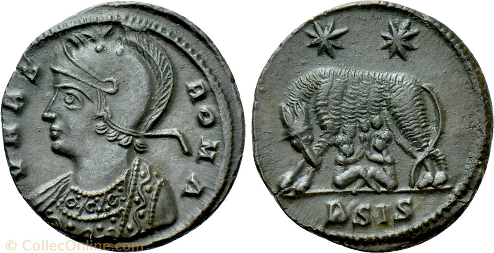RIC.abs Rome (AE3, Siscia, BSIS) monnaie antique av jc ap romaine ric abs rome ae3 siscia bsis