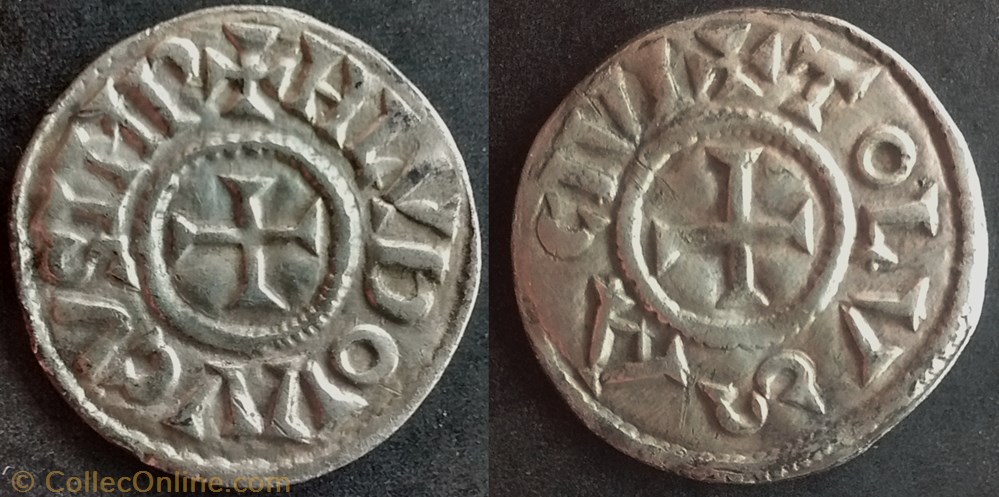 Louis le Pieux (denier, Toulouse) monnaie france a carolingienne louis le pieux denier toulouse