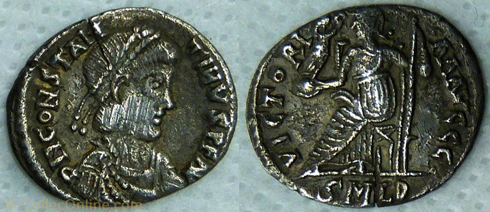 RIC.1531 Constantin III (silique, Victoria Aavggg) monnaie antique jc ap romaine ric 1531 constantin iii silique victoria aavggg