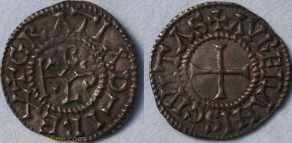 monnaie france carolingienne charles le chauve denier orleans