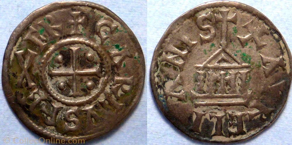 monnaie france carolingienne charles le chauve denier orleans