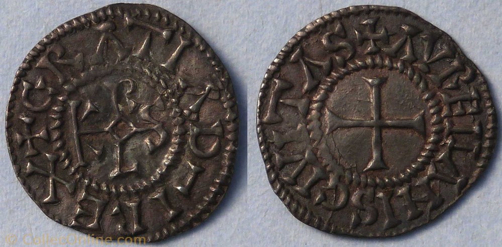 Charles le Chauve (denier, Orléans) monnaie france carolingienne charles le chauve denier orleans