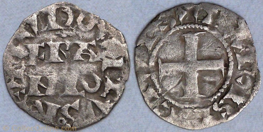 monnaie france royale louis vii denier parisis paris 2eme type