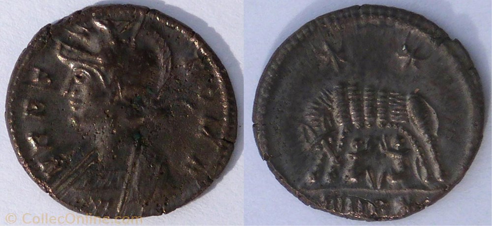monnaie antique av jc ap romaine ric 547 rome ae3 treves trp