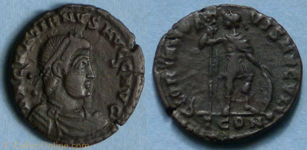 RIC.15 Gratien (AE3, Gloria Novi Saecvli) monnaie antique av jc ap romaine ric 15 gratien ae3 gloria novi saecvli