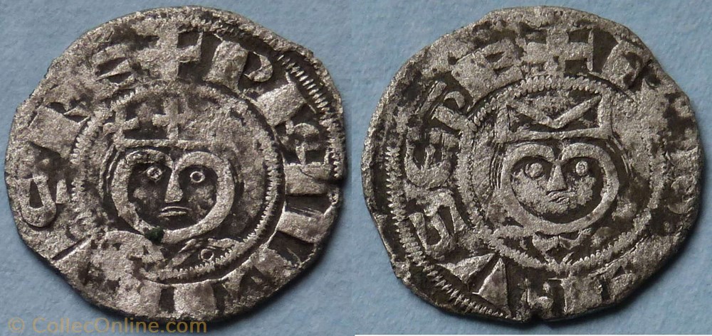 Philippe II (denier, Laon) monnaie france royale philippe ii denier laon