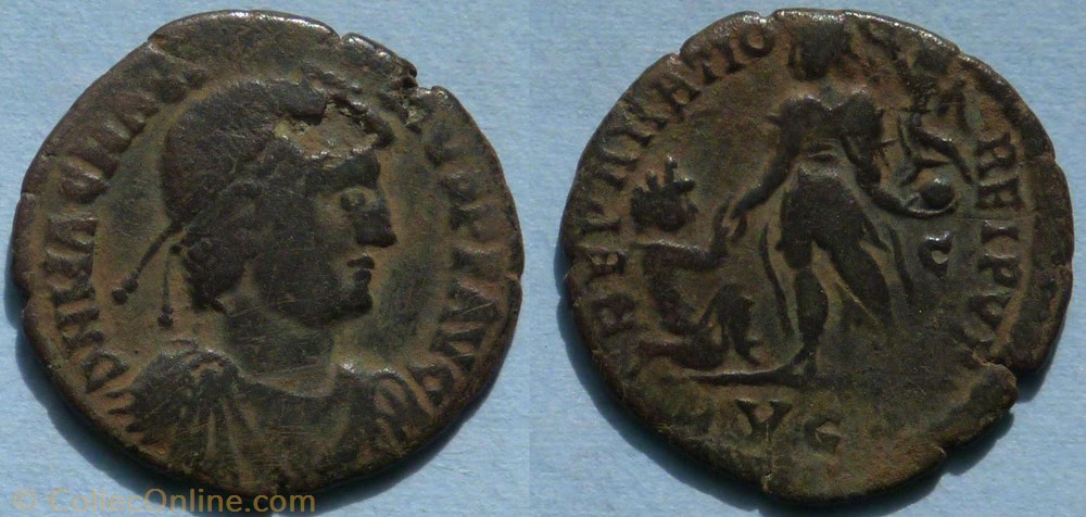RIC.32.7 Magnus Maximus (AE2, Reparatio Reipvb) monnaie antique av jc ap romaine ric 32 7 magnus maximus ae2 reparatio reipvb