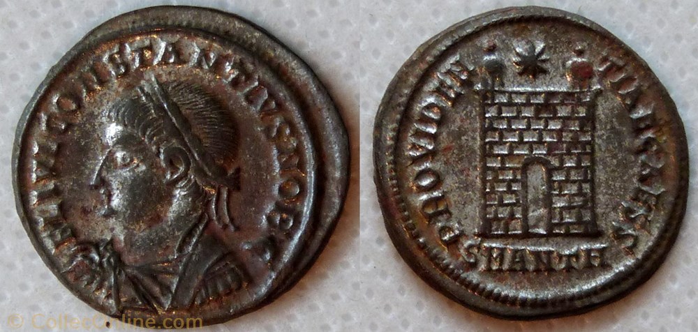RIC.66 Constance II (AE3, Providentiae Caess, Antioche) monnaie antique av jc ap romaine ric 66 constance ii ae3 providentiae caess antioche