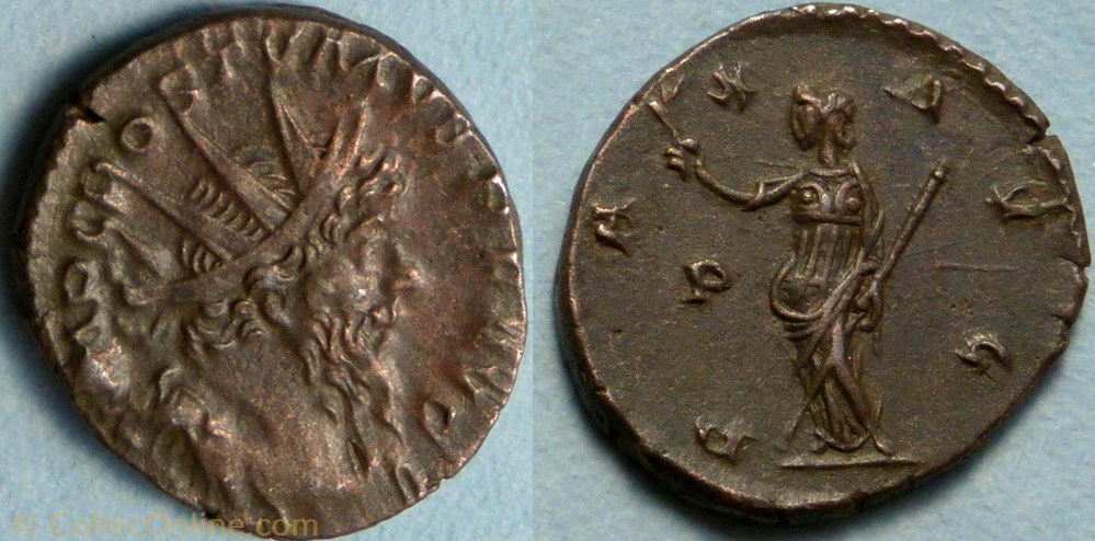RIC.318 Postume (antoninien, Pax Avg P) monnaie antique jc ap romaine ric 318 postume antoninien pax avg p