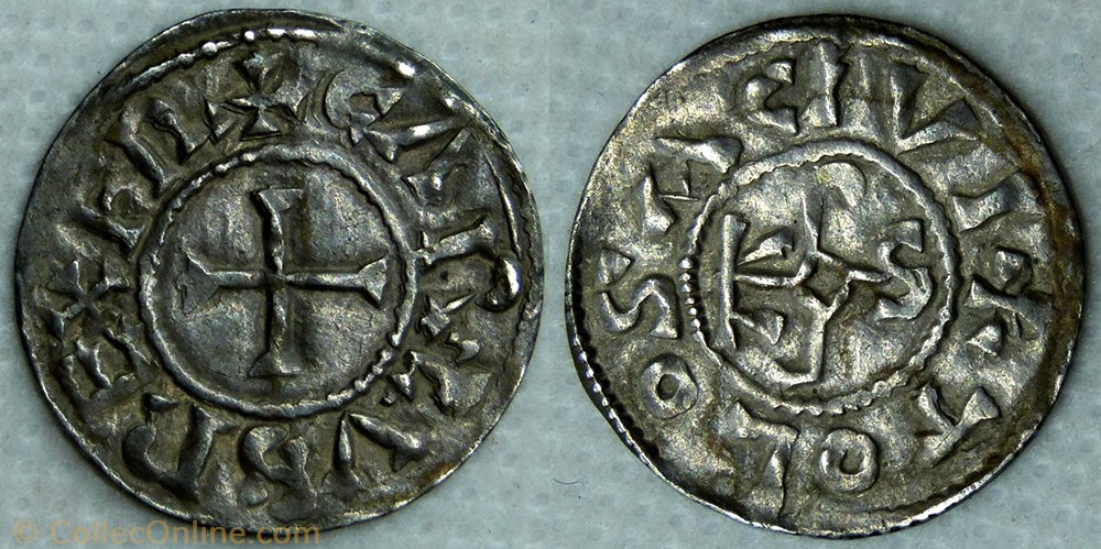 monnaie france carolingienne charles le chauve denier toulouse
