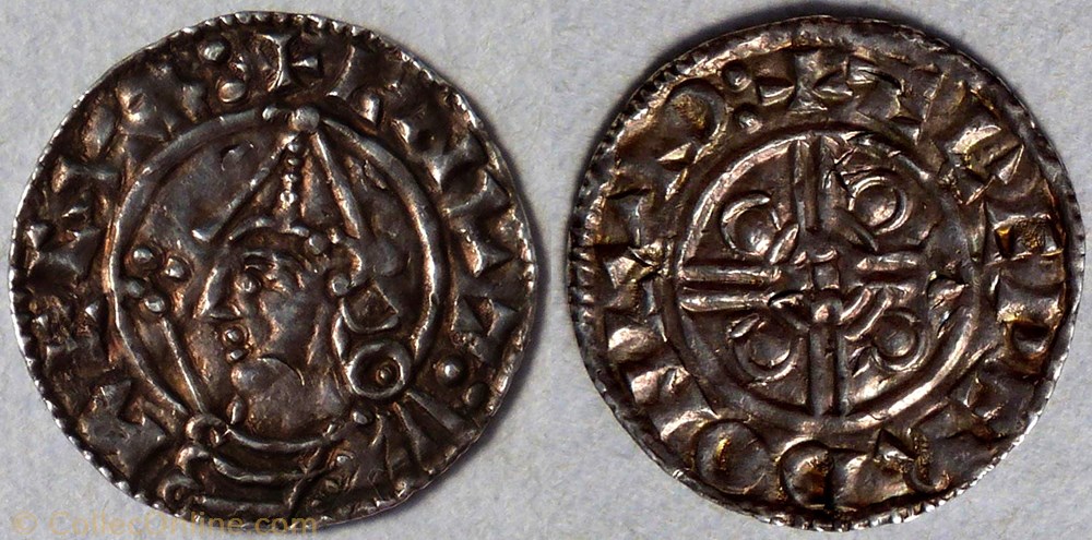 Cnut (penny au casque pointu, Londres) monnaie cnut penny au casque pointu londres