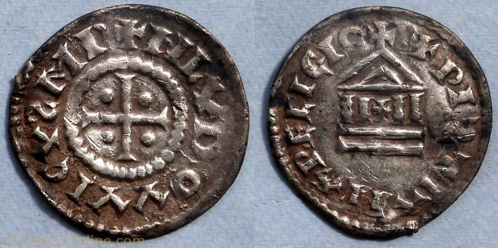Louis le Pieux (denier, atelier inconnu) monnaie france carolingienne louis le pieux denier atelier inconnu