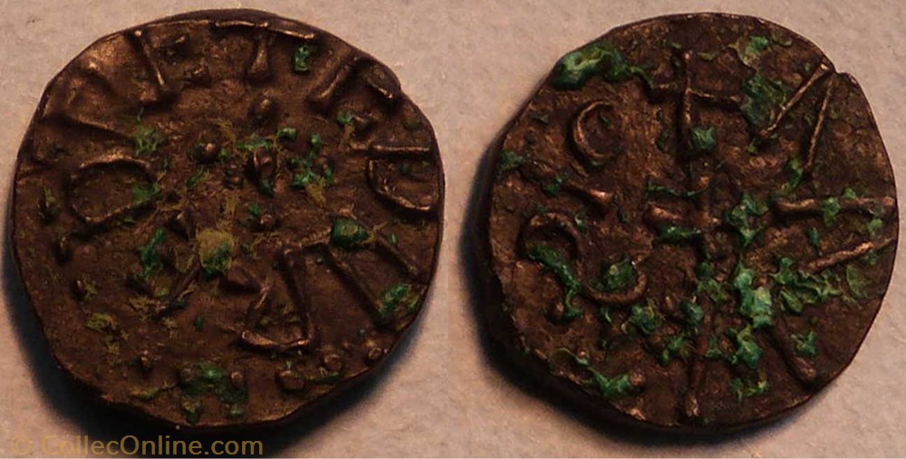 Aethelred II (styca, monétaire Wulfsige) monnaie monde royaume uni aethelred ii styca monetaire wulfsige