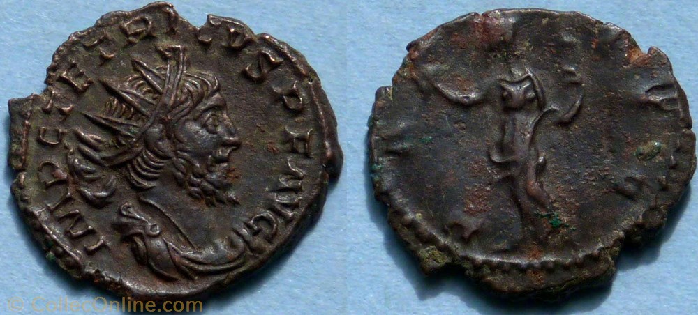 monnaie antique jc ap romaine ric 100 tetricus i antoninien pax avg