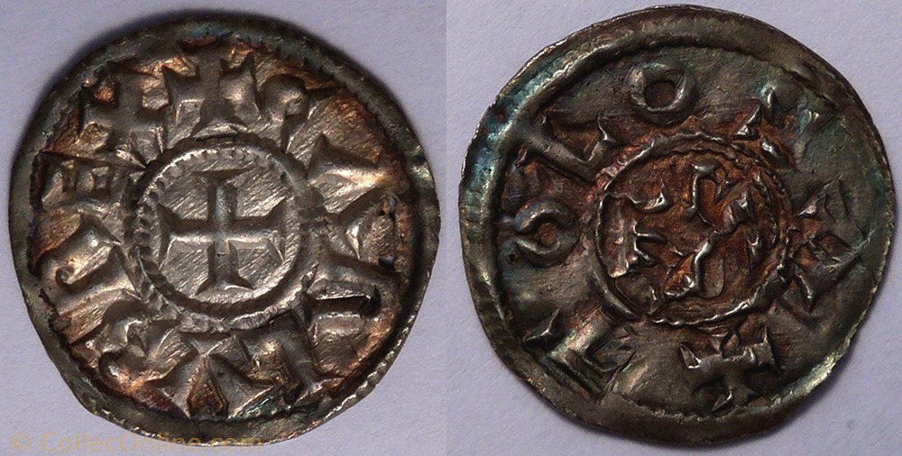 monnaie france carolingienne charles le chauve denier toulouse