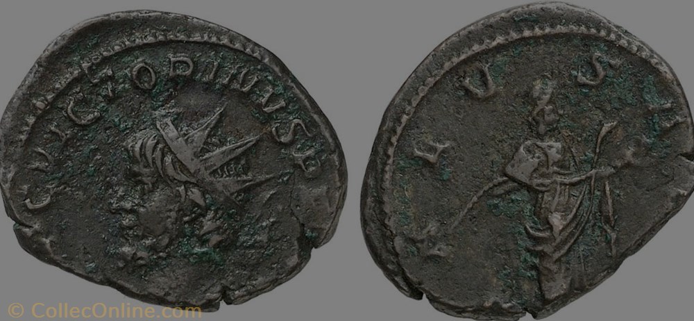 RIC.abs Victorin (antoninien, Salvs Avg) monnaie antique jc ap romaine ric abs victorin antoninien salvs avg
