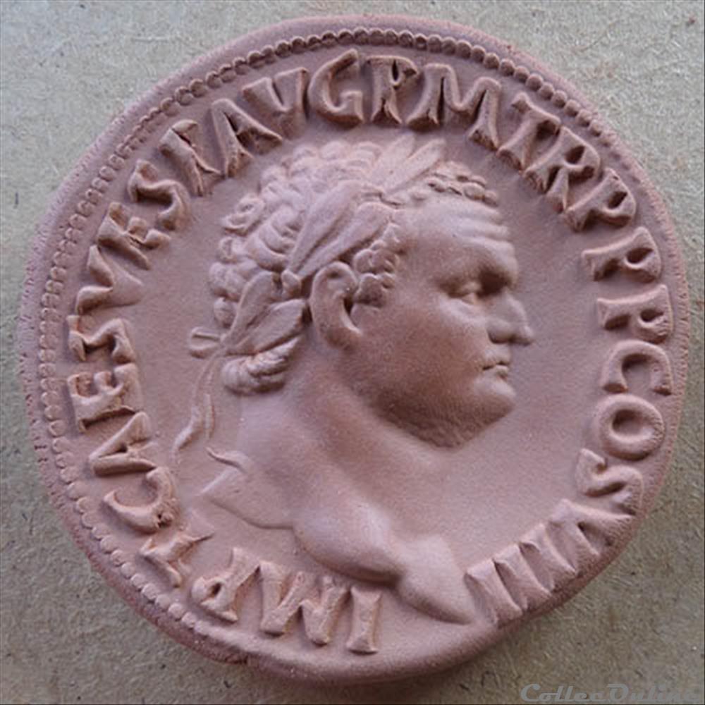 Titus - Médaillon monnaie antique romaine titus medaillon