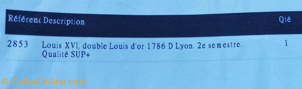 Double louis d'or - 1786 Lyon 4 monnaies europe medievale a france royales double louis or 1786 lyon