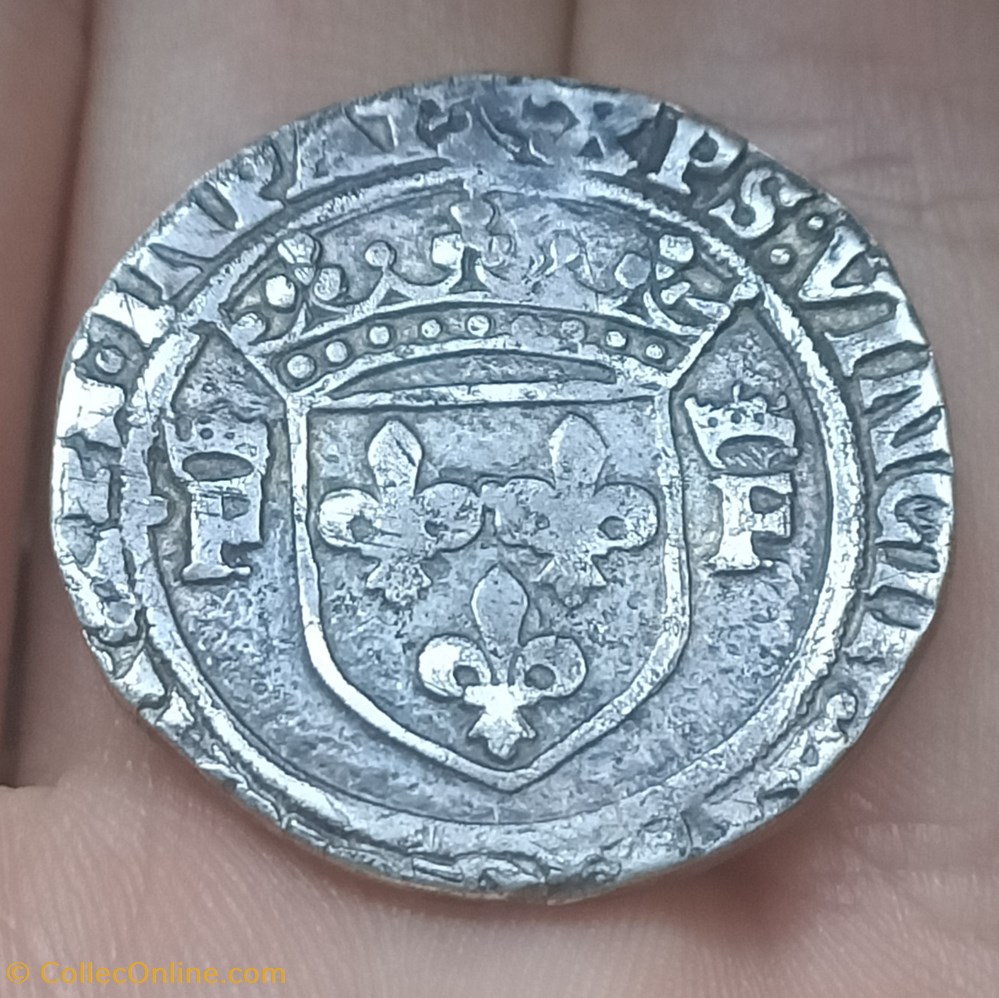 monnaies teston de villeneuve saint andre les avignons