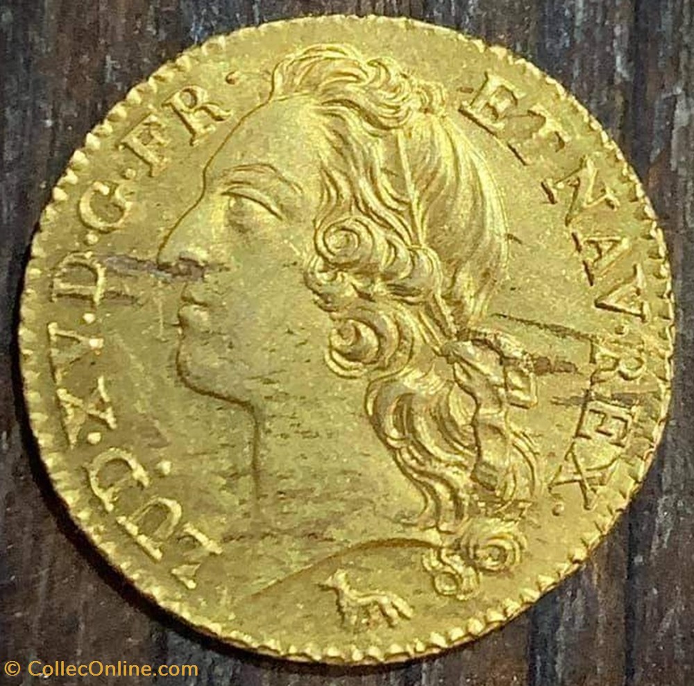 Louis dit au Bandeau, 1753 2 sur 3, Paris monnaies europe medievale france royales louis dit au bandeau 1753 2 sur 3 paris