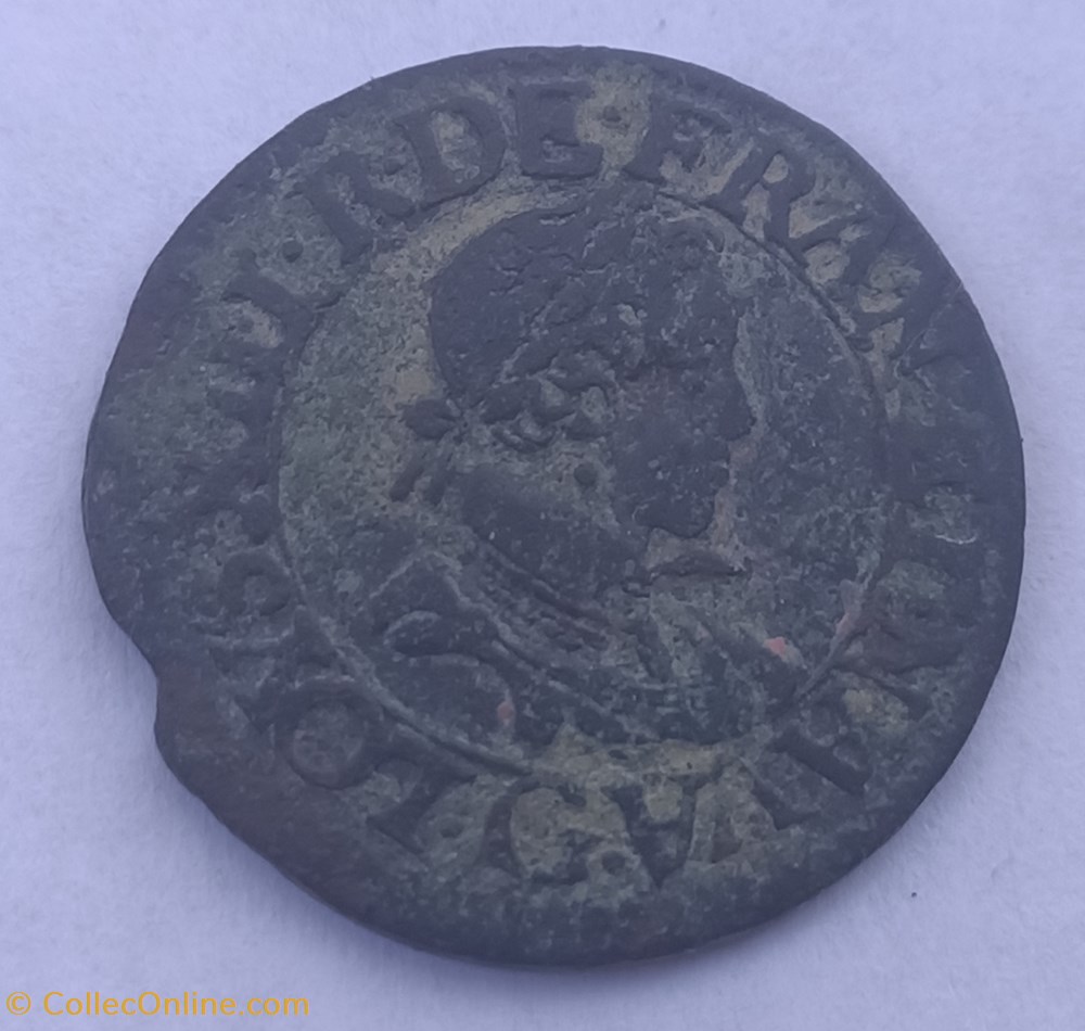 LOUIS XIII LE JUSTE Double tournois, petit buste enfantin au col plat 1619 Poitiers monnaies france royales louis xiii le juste double tournois petit buste enfantin au col plat 1619 poitiers