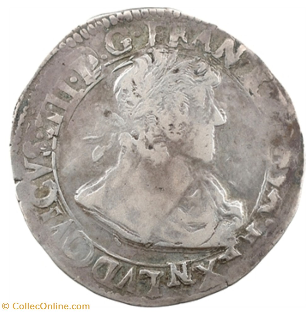 Louis XIII Demi-franc 13e type 1641 Montpellier monnaies france royales louis xiii demi franc 13e type 1641 montpellier