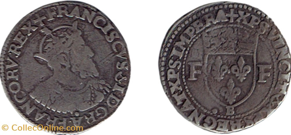 monnaies europe medievale france royales teston de rouen grave par cosme du moutier dy 910a