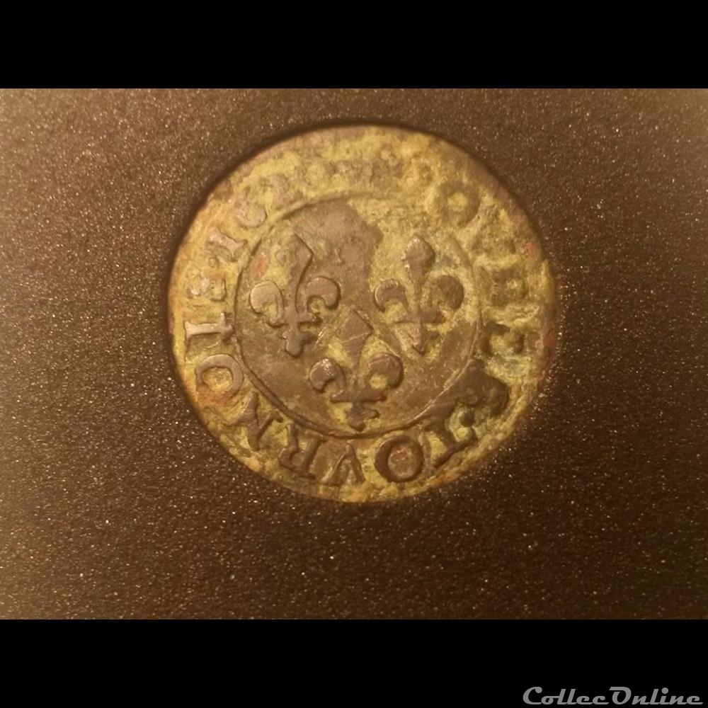 LOUIS XIII LE JUSTE Double tournois, grand buste enfantin au grand col plat relevé 1620 Poitiers monnaies france royales louis xiii le juste double tournois grand buste enfantin au grand col plat releve 1620 poitiers
