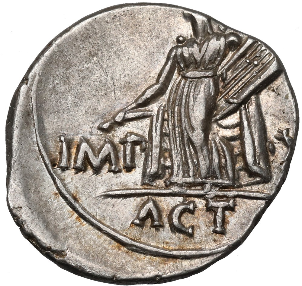 AUGUSTUS (27 BC-14 AD). Denarius. Lugdunum. coins augustus 27 bc 14 ad denarius lugdunum