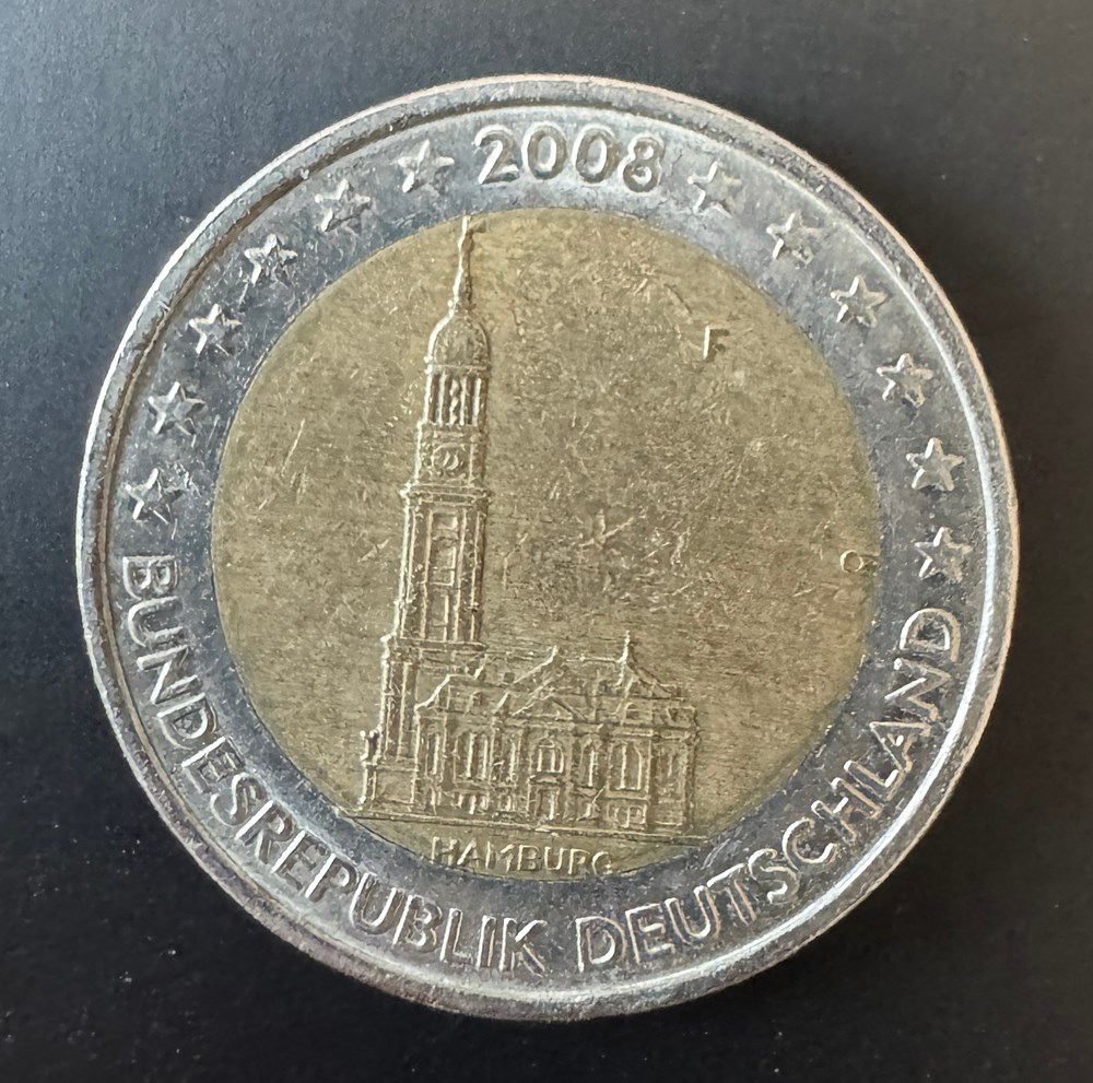 ALLEMAGNE- 2€ COMMEMORATIVE - 2008 monnaies euros allemagne 2 commemorative 2008